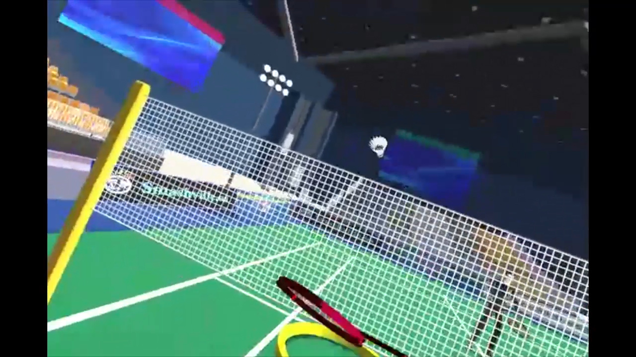 Drop Shots technique in VR badminton
